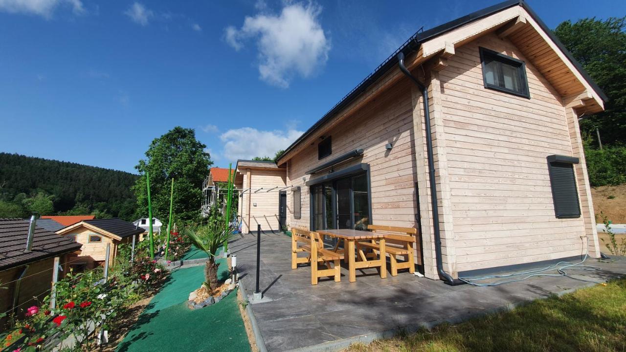 Holzhaus Am See Mit Panoramablick Trausnitz Екстериор снимка